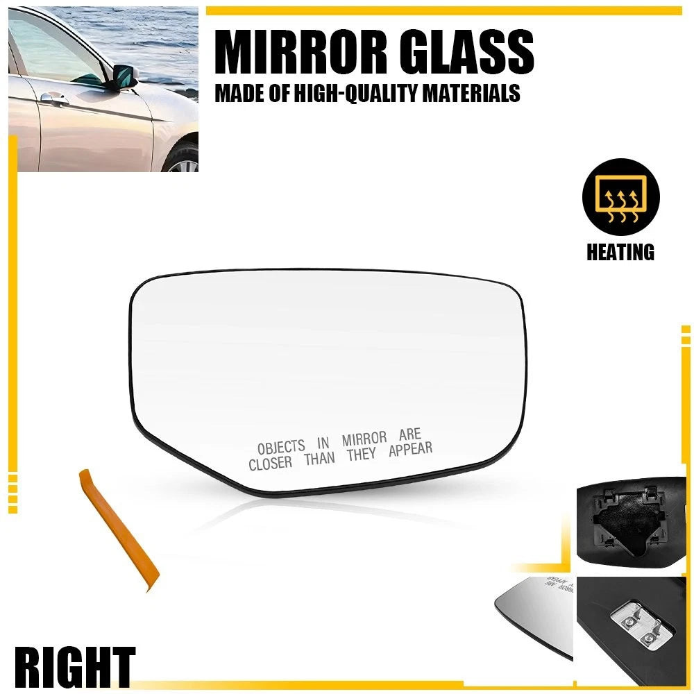 Heated Mirror Glass w/ Backing Plate for Honda Accord (2008–2012)