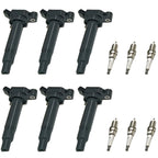 6X Ignition Coil & 6X Spark Plug for Toyota Sienna (2001-2006)