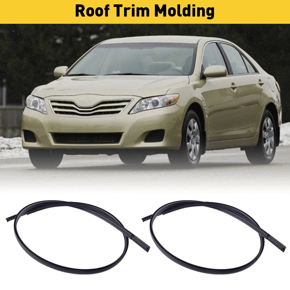 2X Black Roof Top Trim Molding Kit for Toyota Camry (2007–2011)