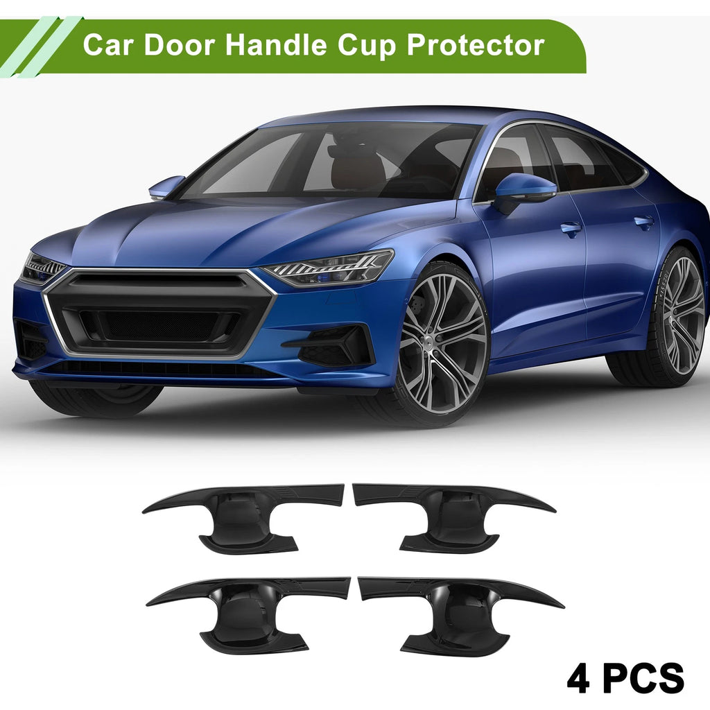 Set of 4 Car Door Handle Cup Protectors for Toyota Camry  Gloss Black