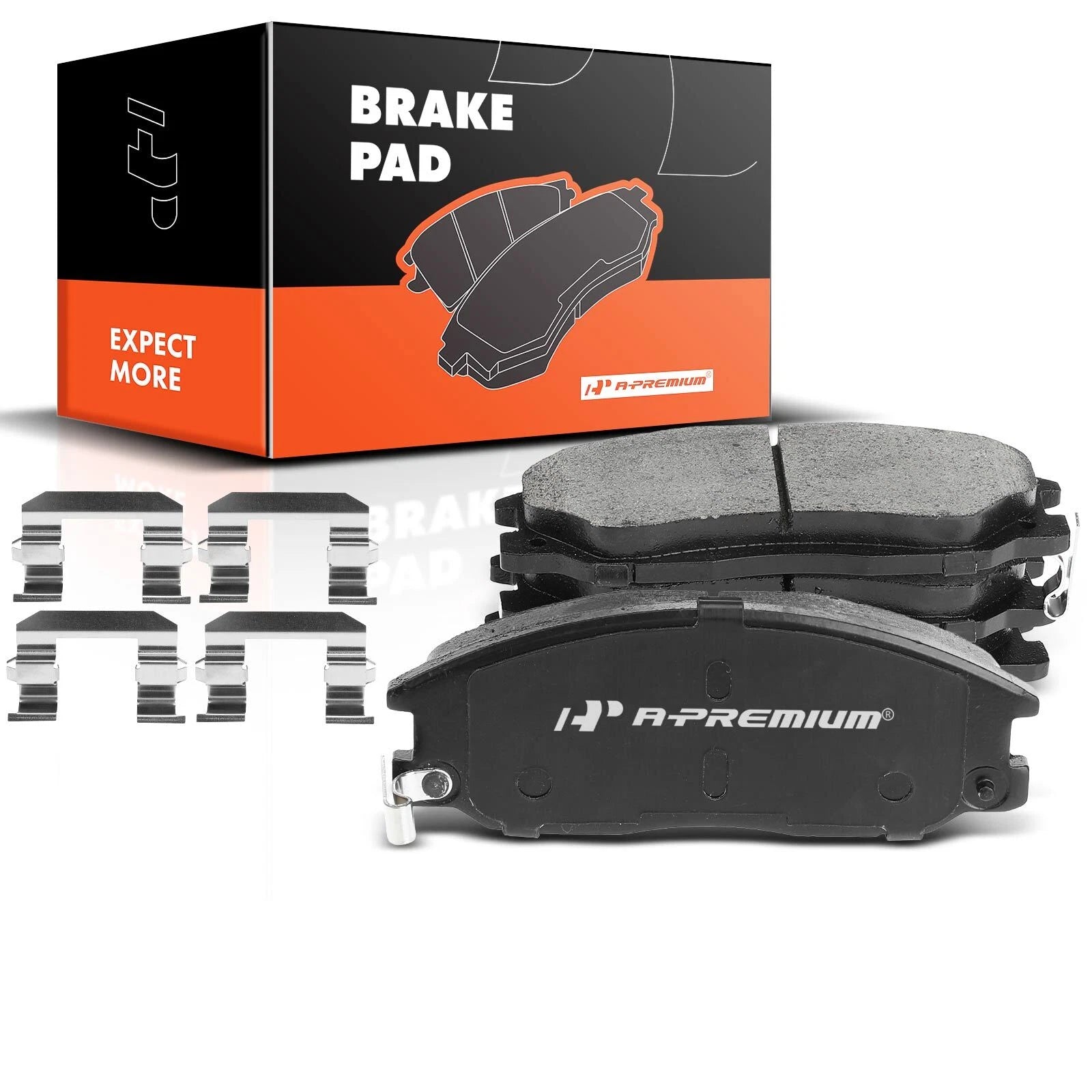 Set of 4 Front Ceramic Brake Pads for Kia Sorento (2003–2009) Hyundai Santa Fe