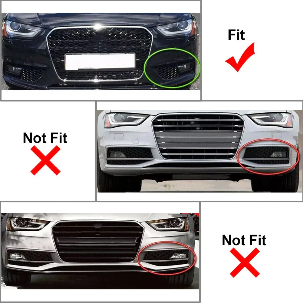 Front Right Fog Light Grille Cover for Audi A4 (2013-2016)