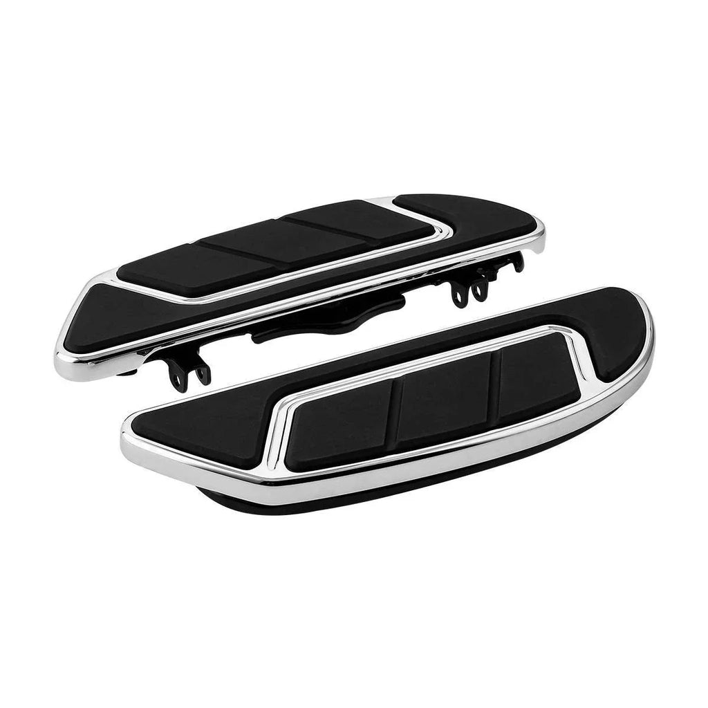 Chrome Rider Driver Passenger Floorboards for Harley Road King Glide (93-2025)