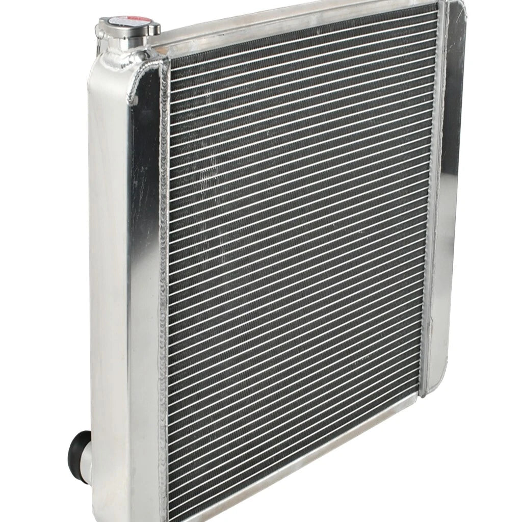 2X Aluminum 26"X19" High Performance Radiator for Chevy SBC BBC (Universal)