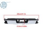 Chrome Rear Bumper for Silverado Sierra 2500 HD 3500 HD (2015-2019)