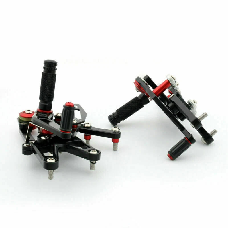 Aluminum Rearsets Footpegs for Daytona 675/R (2013–2017) Black