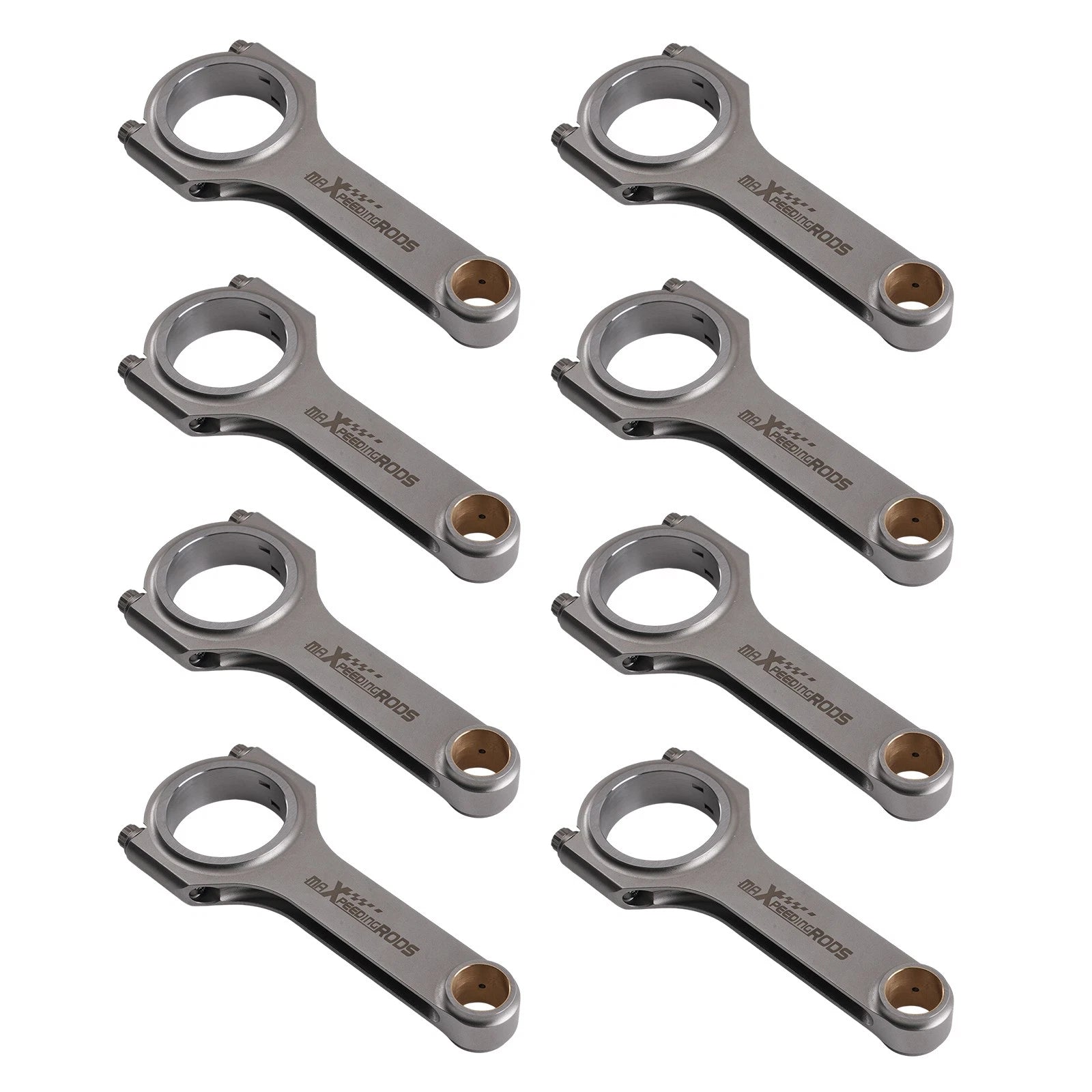 5.850" H-Beam Forged Engine Connecting Rods for Chevy GMC SBC 305 350 400 (1976–2002)