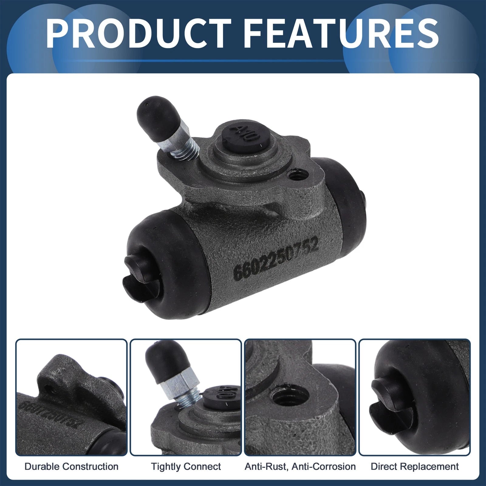 Rear Left & Right Brake Wheel Cylinder No.W37637 for Toyota Corolla (1986–2002)