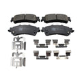 Set of 4 TRW Pro Rear Ceramic Slotted Brake Pads for Cadillac GMC Chevy
