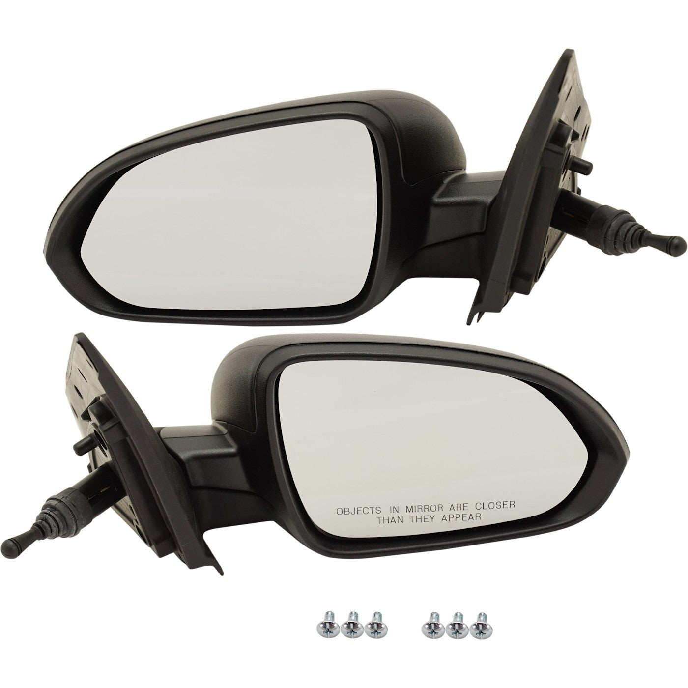 Manual Mirrors for Kia Rio (2018–2020) Textured Black