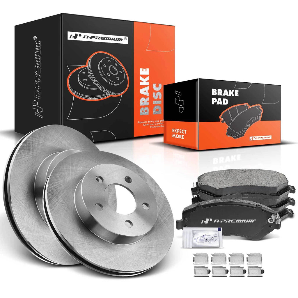 Front Disc Brake Rotors & Ceramic Pads for Jeep Liberty (2002–2007)