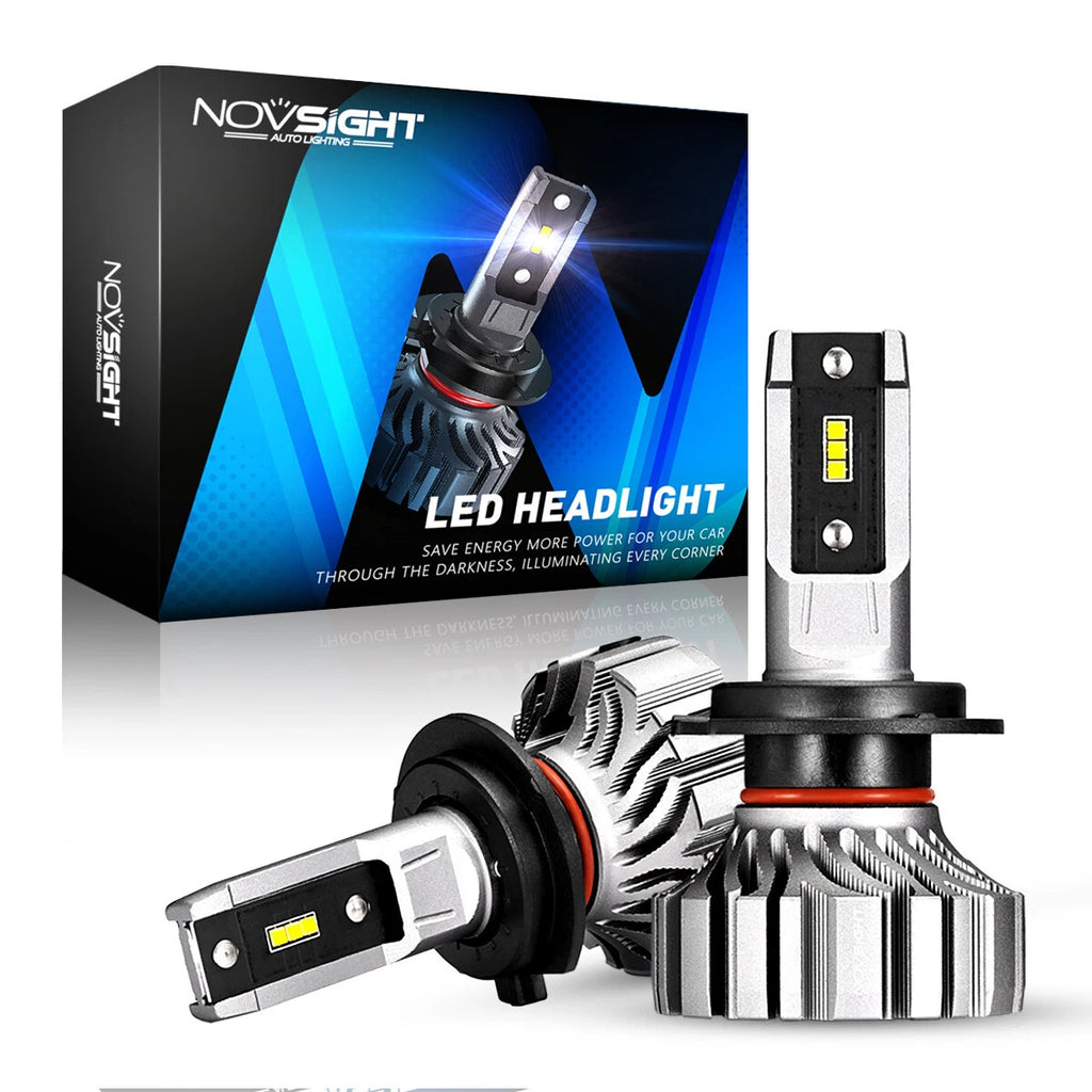 2X H7 8000LM 50W LED Headlight Bulbs Kit 6500K for Car (Universal)