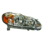 Replacement Clear Passenger Side Head Light Assembly for 2005-08 Toyota Corolla