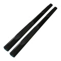 Black 4in Oval Strght w/2 Pads Step Nerf Bar for 07-19 Silverado/Sierra Ext Cab