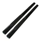 Black 4in Oval Strght w/2 Pads Step Nerf Bar for 07-19 Silverado/Sierra Ext Cab