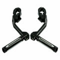 1 1/4" Black Foot Peg Mount Clamps for Harley