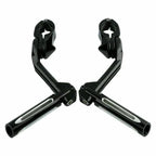 1 1/4" Black Foot Peg Mount Clamps for Harley