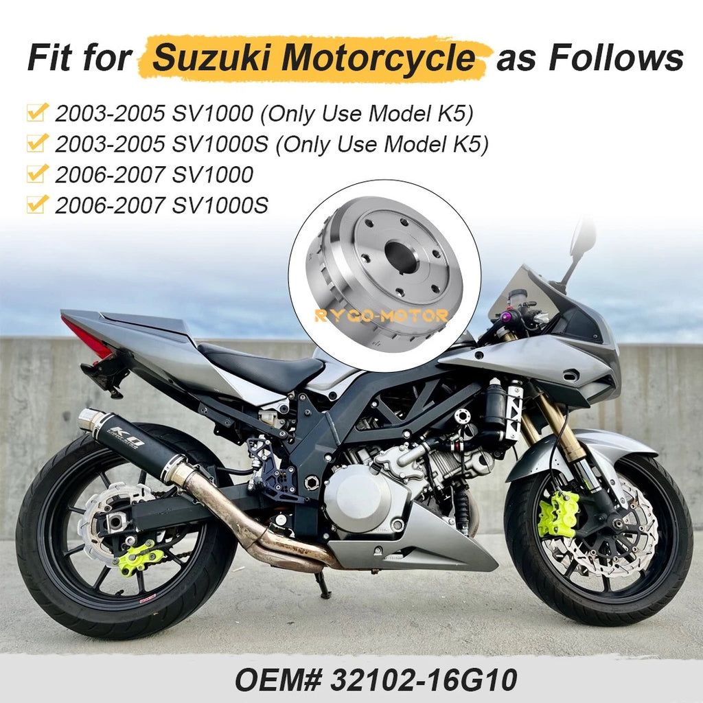 Magneto Rotor Flywheel 32102-16G10 for Suzuki SV1000/SV1000S (2003–2007)