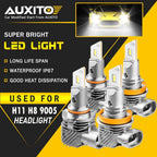 2X 30000LM LED Headlight Bulbs Conversion Kit 9005 H11 for High Low Beam
