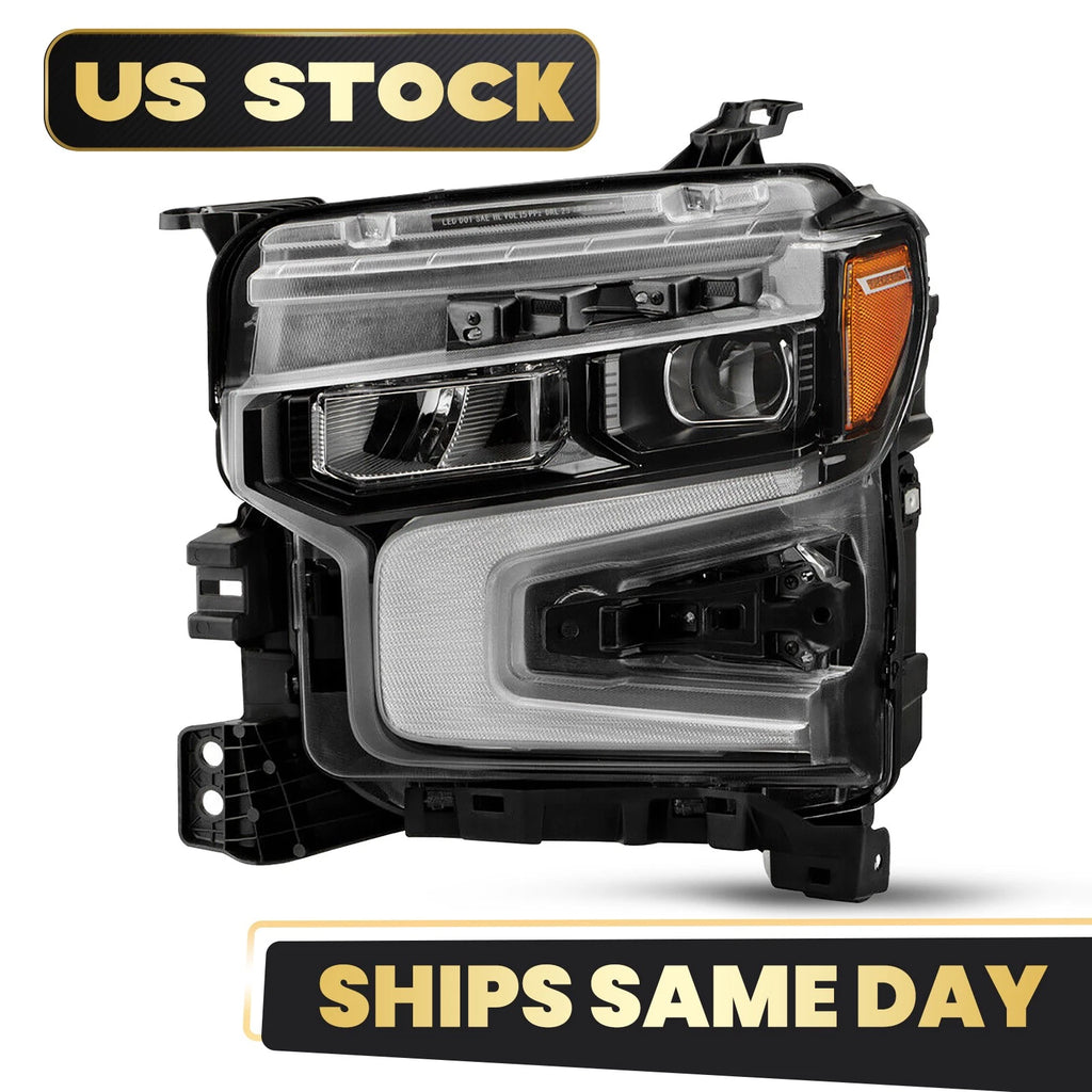 LED Headlight for Chevy Silverado 1500 ZR2 (2022–2026) Black w/LED DRL