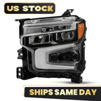 LED Headlight for Chevy Silverado 1500 ZR2 (2022–2026) Black w/LED DRL