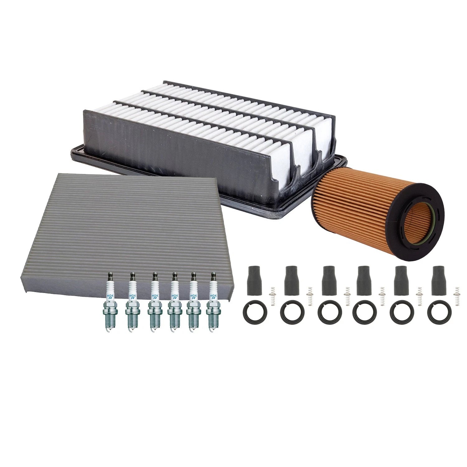 Tune Up Kit with NGK 6 Spark Plugs & Boots for Hyundai Santa Fe (2001–2006)