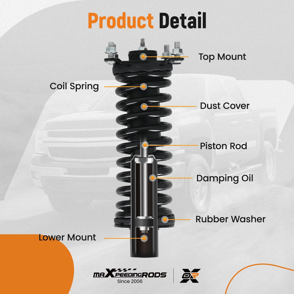 Front Suspension Strut Springs Assembly for Dodge Nitro (2007–2011) 171577L