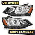1 Pair Halogen Projector Headlight for Chevy Sonic (2017–2020)
