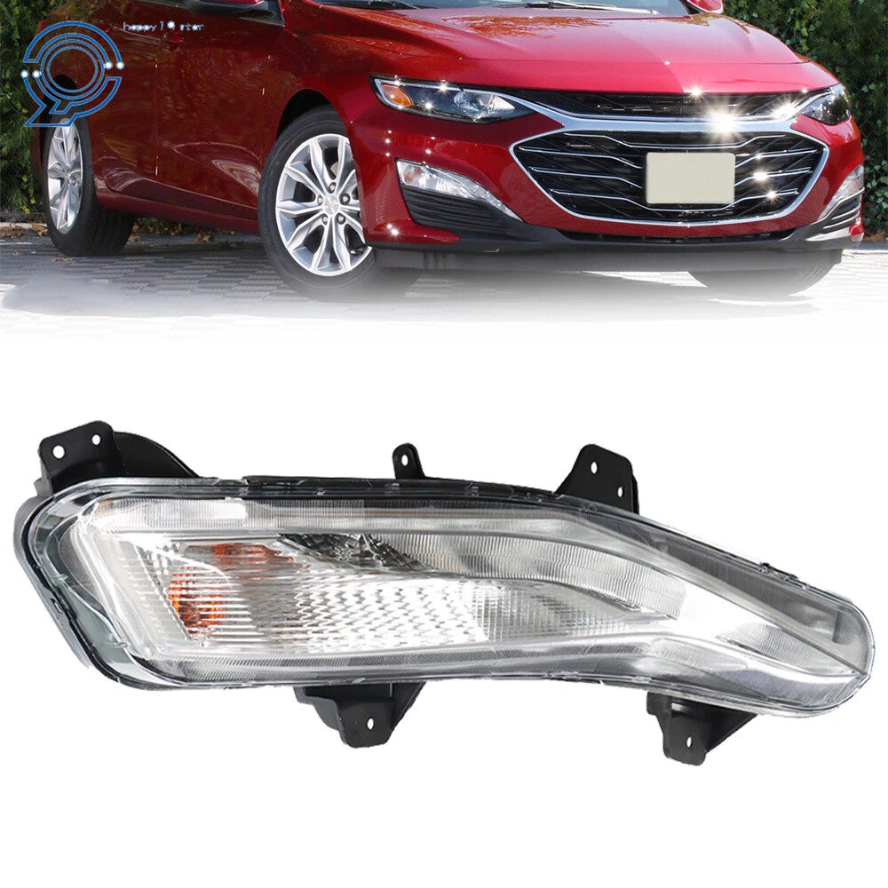 Right Passenger Side Bumper with LED Fog Light for Chevy Malibu (2019–2021)