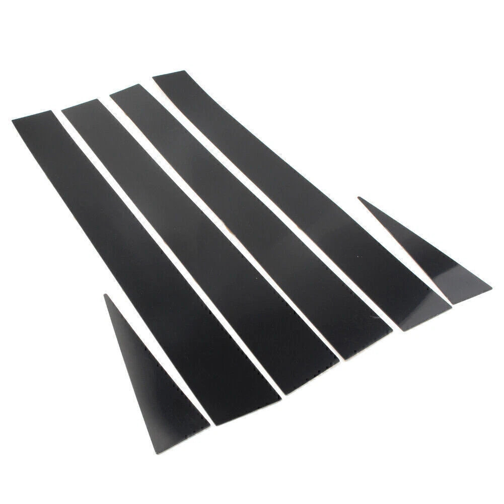 Set of 6 Pillar Posts Door Trim Black Cover Kit for Toyota Sienna (2004–2010)