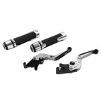 Set of 2 Silver Extendable Brake Clutch Levers for BMW F650GS (2002–2007)