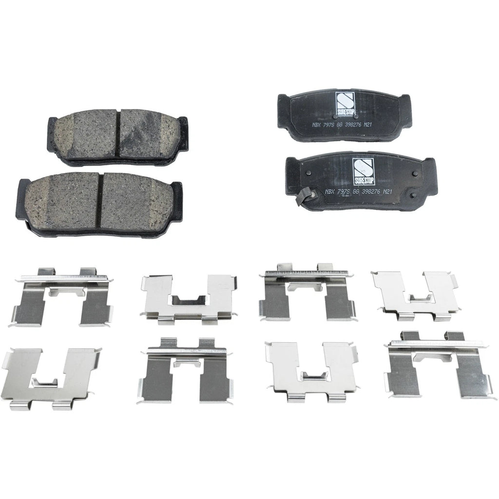 Rear Brake Disc Rotors and Pads Kit for Kia Sorento (2007–2009)