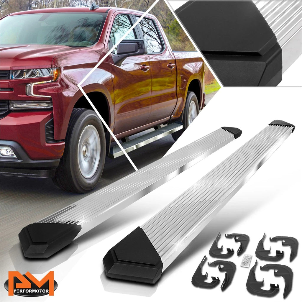 6" Ridged Step Nerf Bar Running Board for Chevy Silverado 1500 Crew Cab (2019–2024)