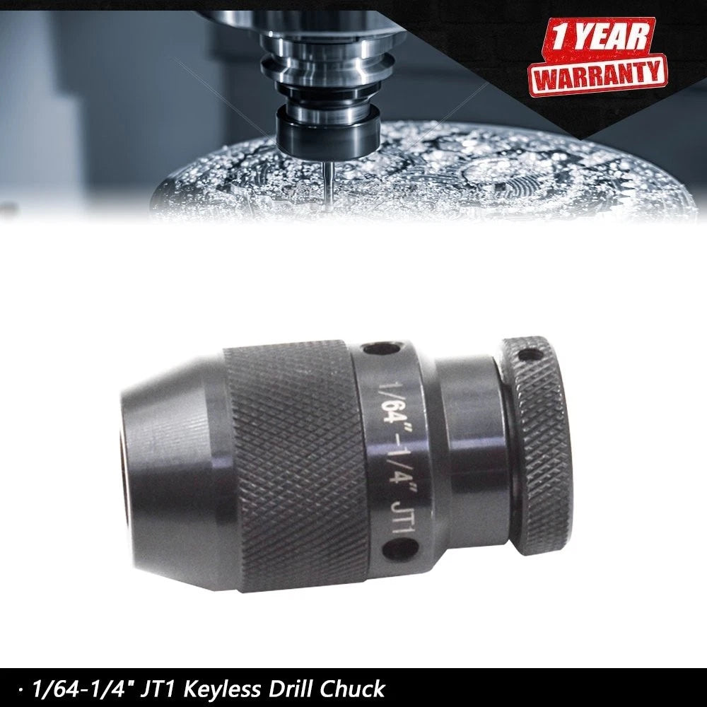 Keyless Drill Chuck for CNC Machines (1/64-1/4")