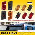 10X Amber/Red Lens Cab Marker Lights for Hummer H2/SUT (2003–2009)