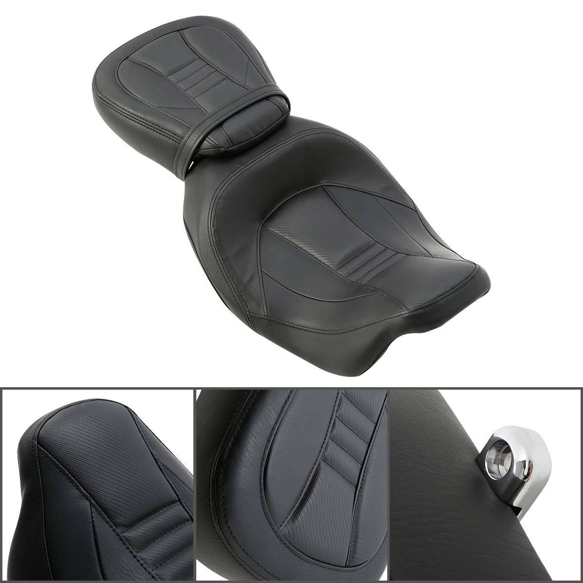 2X Up Driver & Passenger Seats for Harley CVO Road Street Glide (2009–2023)