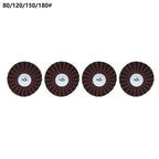 3" Cloth Flap Wheel Polishing Abrasive for Dremel Rotary Tool 80-180 Grit