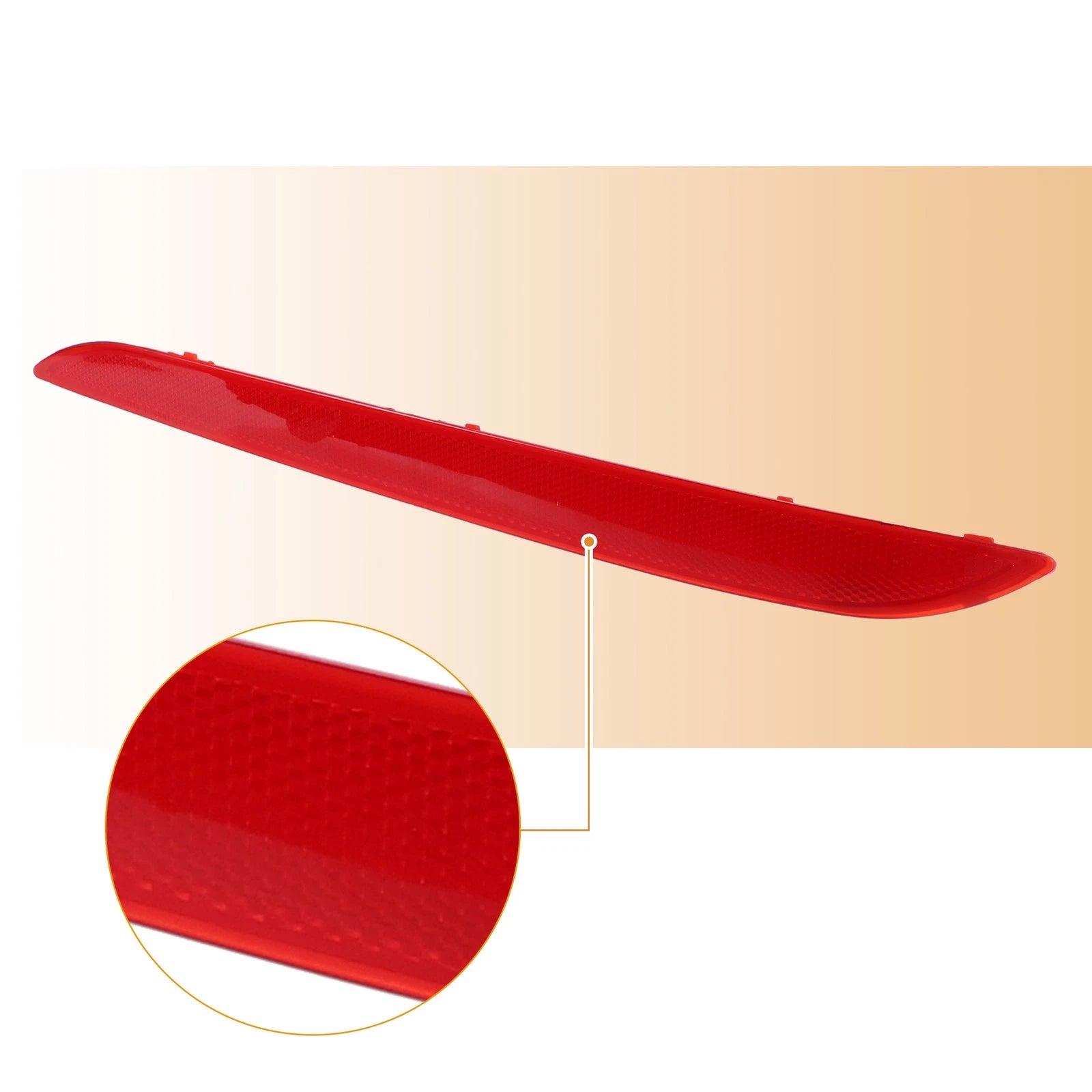 1 Pair Rear Bumper Reflector Light Cover for Hyundai Sonata (2011–2014) 92405-C1000 Red