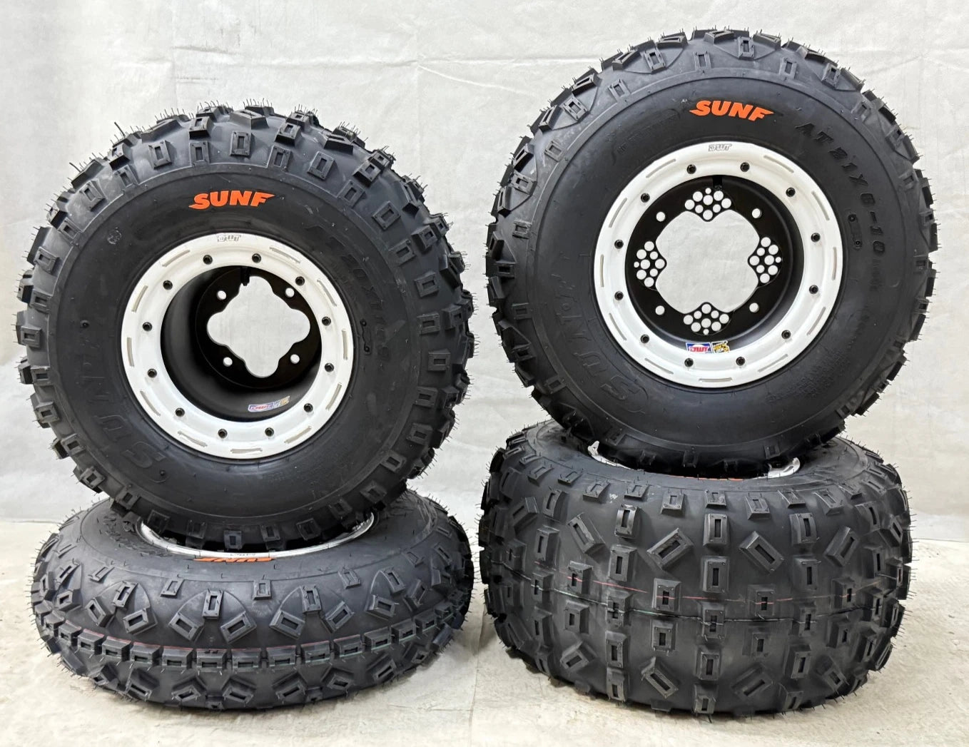 DWT G3 Beadlock Wheels & XC Sunf A035 Tires for Honda TRX 450R 400EX 250R 400X