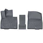 Set of 3 Floor Mats for Hyundai Palisade (2026) TPE Rubber All Weather