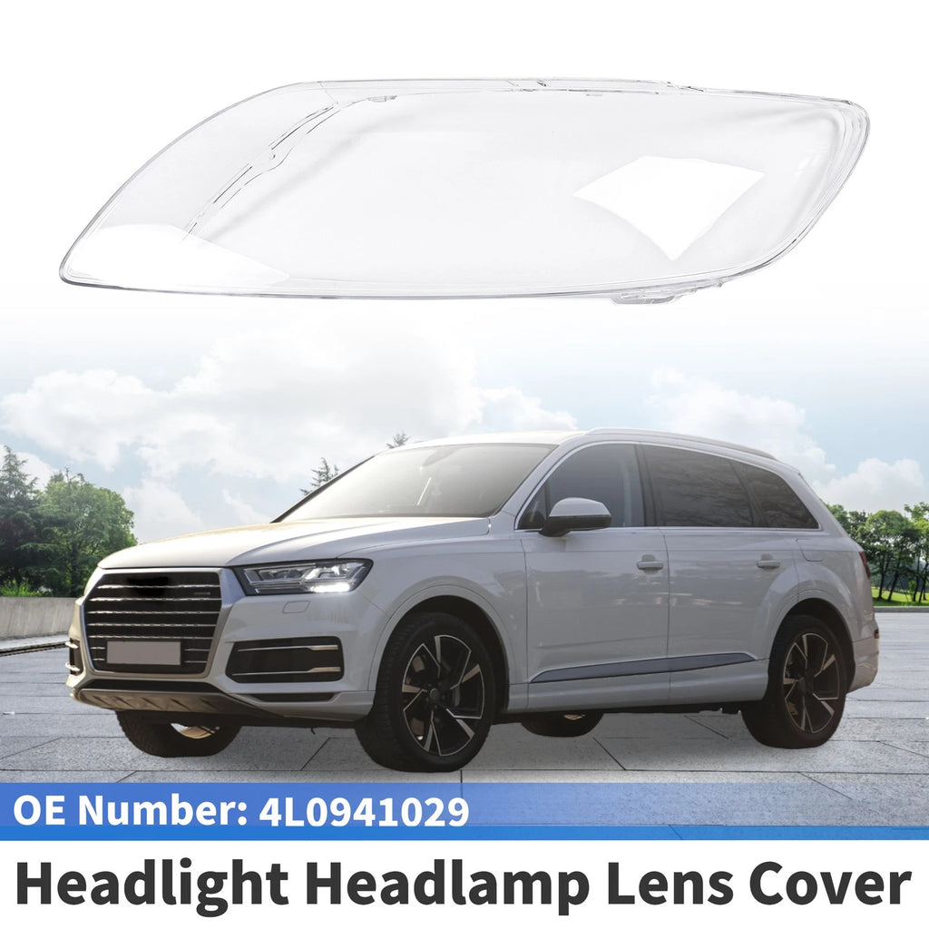 1 Pc Headlight Lens Cover for Audi Q7 (2006–2015) No. 4L0941029 Clear
