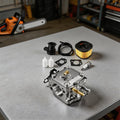 Carburetor Kit with Air Filter & Oil Filter for Husqvarna 372XP 365X (–)