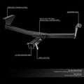 2" Trailer Hitch Receiver Kit for Nissan Rogue (2008–2020) 3500lbs