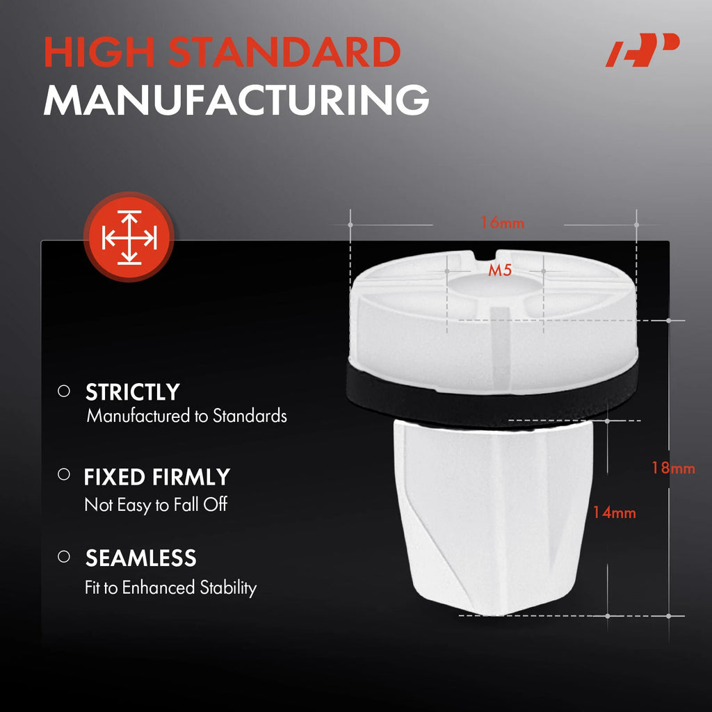 20Pcs 9mm Square Trunk Screw Grommet Clips for Honda