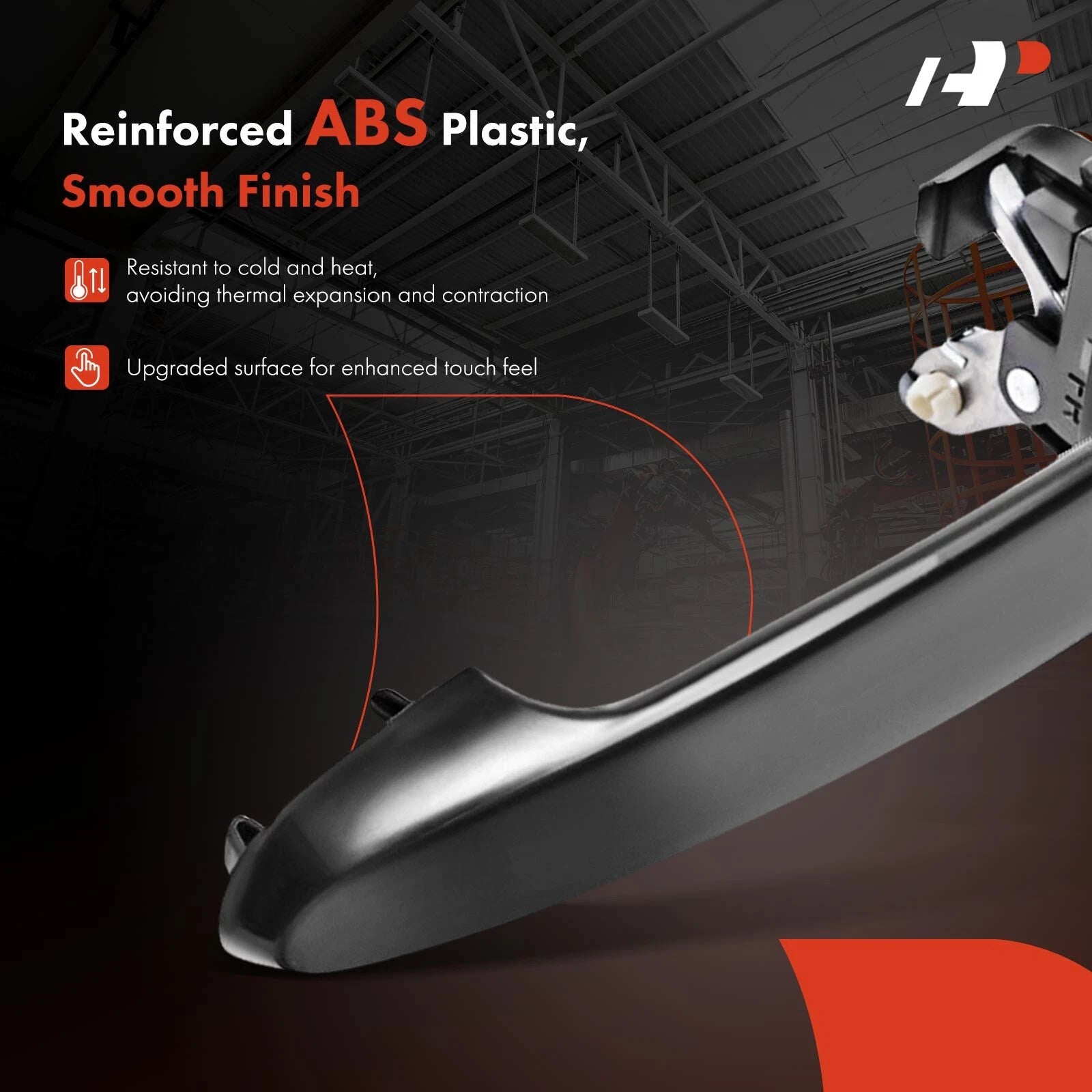 Front Right Black Exterior Door Handle with Keyhole for Chevrolet Cobalt (2005–2010)