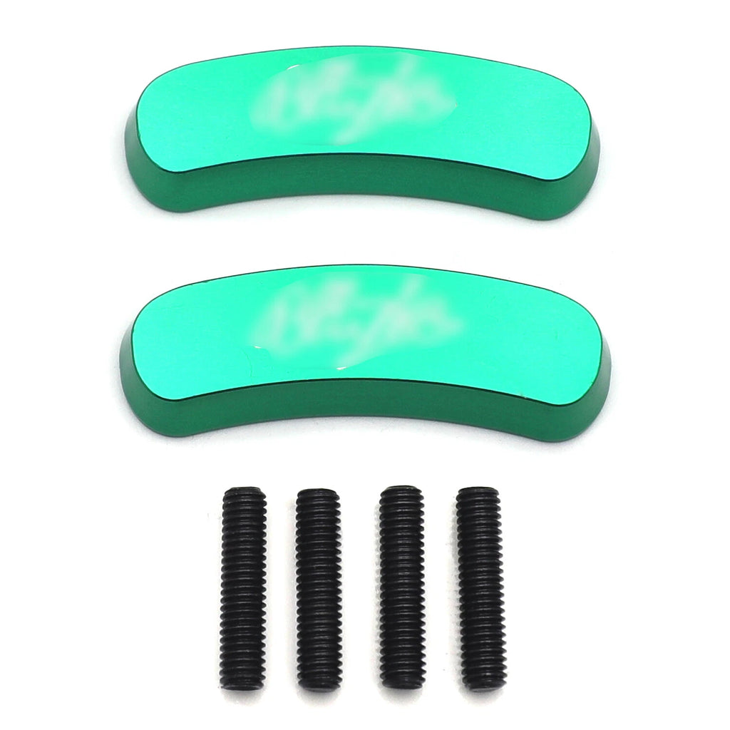Green Mirror Block Off Base Plates for Kawasaki Ninja ZX-10R (2011–2015)