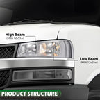 Chrome Headlights for Chevy Express GMC Savana Van (2003–2025)