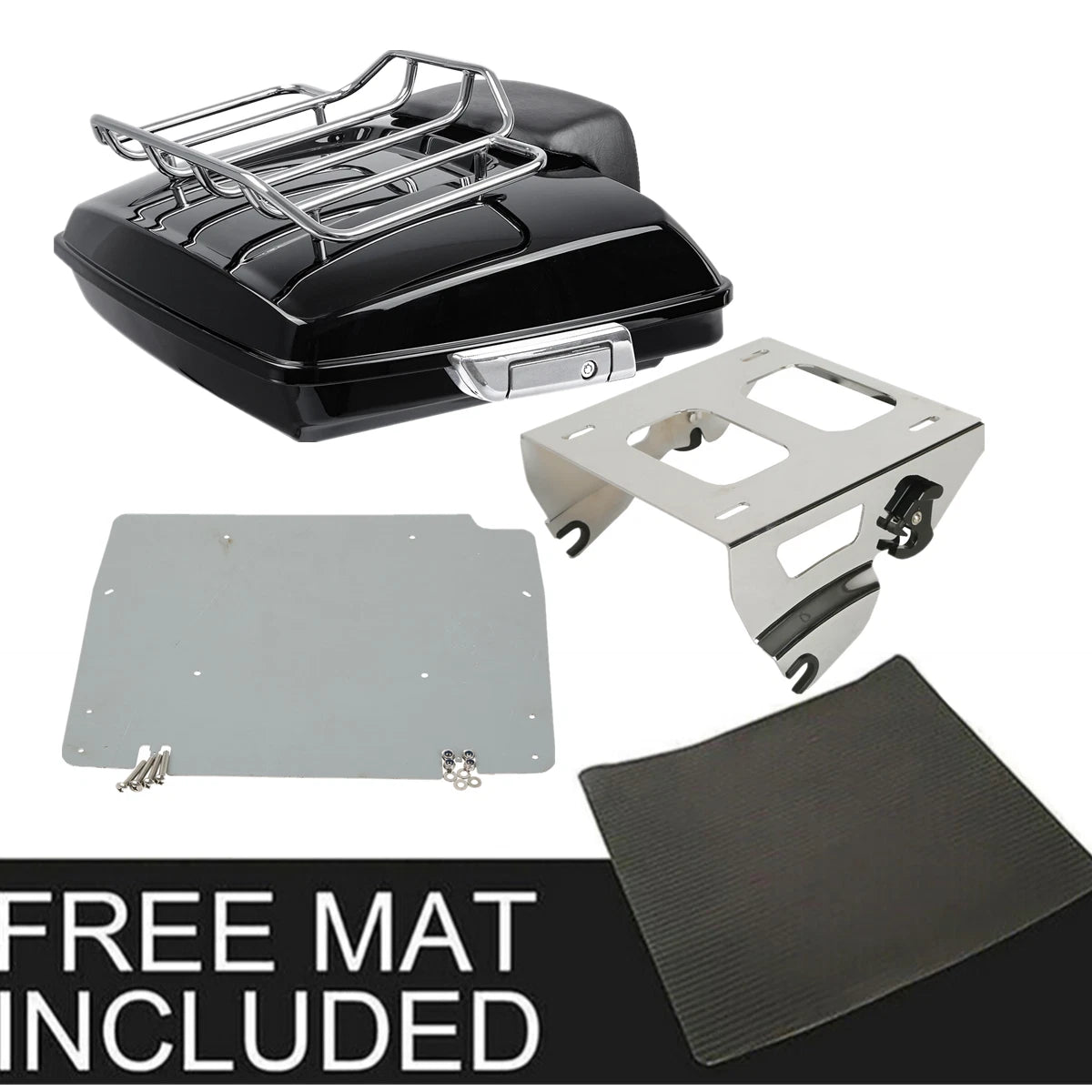 Razor Trunk Solo Mount Rack Base Plate for Harley Touring Road King (2014–2023)