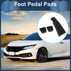 3 Pcs Manual Foot Accelerator Pedal Covers for Honda Civic (2006–2009) Black