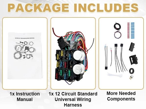 Universal Circuit Wiring Harness for Chevy Mopar Ford Street Hot Rod (12)
